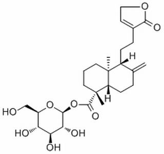 ent-Labda-8(17),13-dien-16,15-olid-19-oic acid glucosyl ester，分析标准品,HPLC≥98%
