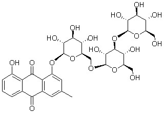 大黄酚-1-O-β-三葡萄糖苷，分析标准品,HPLC≥95%